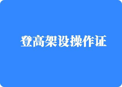 大鸡吧狠操视频揉奶登高架设操作证